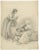 Dutch Artist, Woman with Children and Baskets, 1805, Crayon Drawing For Sale - Image 12 of 12