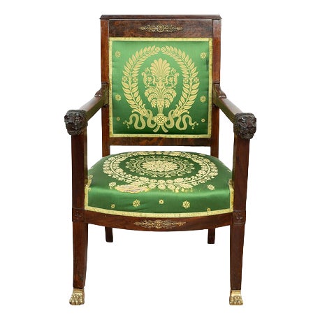 Antique French Armchair, 19th Century For Sale