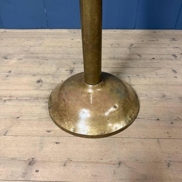 Large Antique Brass Stand or Column For Sale - Image 11 of 13