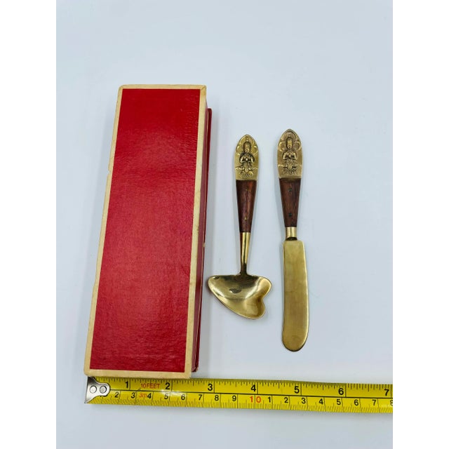 Vintage Mid Century Thai Cheese Tool Set in Original Box For Sale In Los Angeles - Image 6 of 8