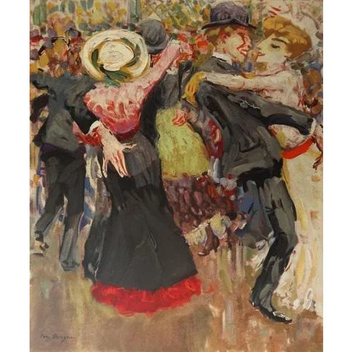 Kees VAN DONGEN (after) Dance at the Moulin de la Galette Lithograph on Arches vellum paper, from a painting from 1904...
