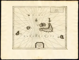Antique Map of the Islands of Banda in Indonesia, 1725