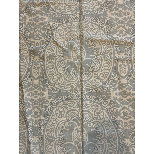 An elegant top for a small table. It is edged with a Thibaut trellis fabric. Absolutely pristine. Can med into toss...