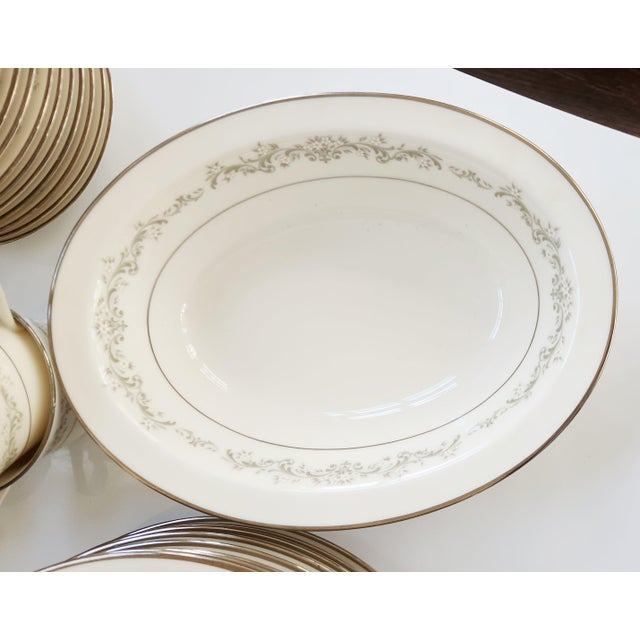 Ceramic Vintage Noritake Ivory China - Parkridge (7561) Pattern Assortment- 60 Pieces For Sale - Image 7 of 12