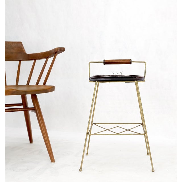 1950's Tony Paul Style Wire Base Porcelain Pottery Ash Tray MINT!