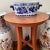 Vintage Chinoiseries Handcrafted Blue & White Footbath Planter With Handles For Sale - Image 10 of 12