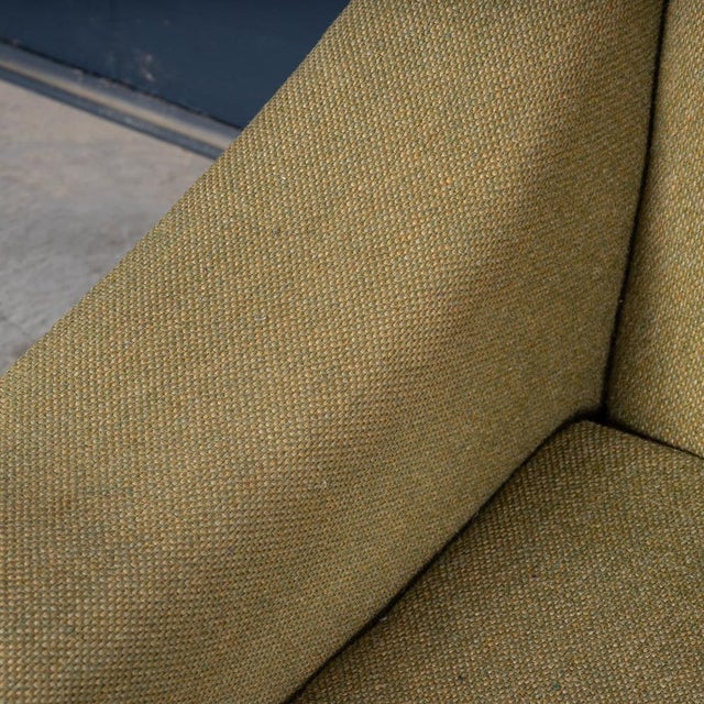 English Olive Green Upholstered Armchairs, 1960s, Set of 2 For Sale - Image 4 of 18