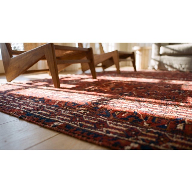 19th Century Turkmen Engsi Carpet ( 4 7" x 5'2" - 140 x 157 ) For Sale - Image 15 of 15
