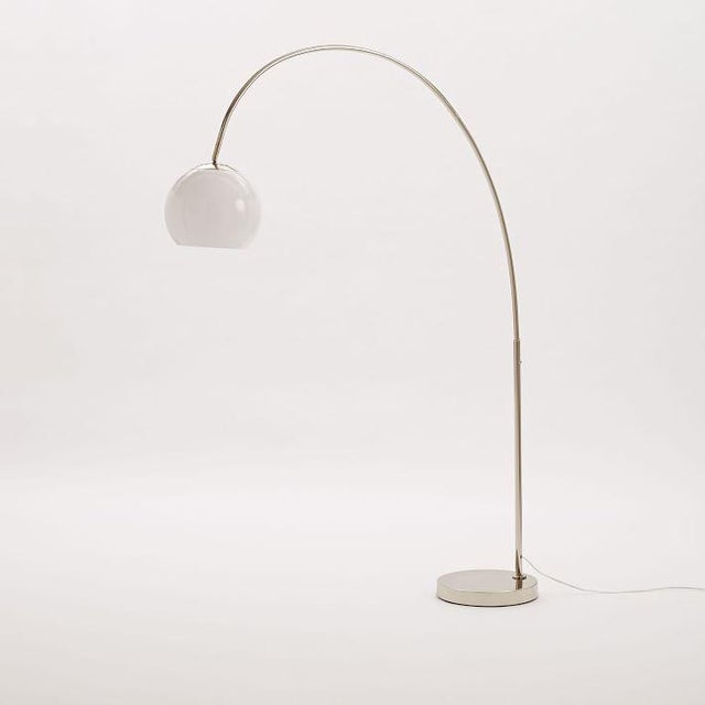 Modern West Elm Overarching Acrylic Shade Floor Lamp ...