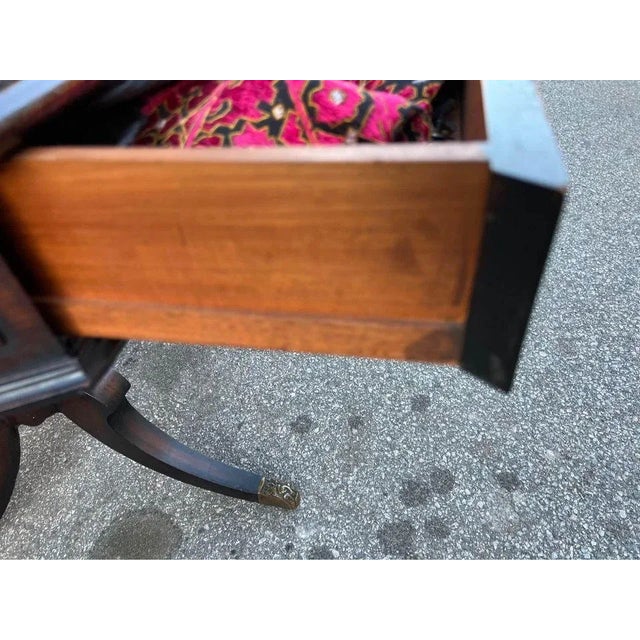 Early 20th Century Georgian Octagonal Leather Inset Library Side Table For Sale - Image 4 of 13