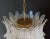 Italian Murano Six-Tier Opaline Felci Glass Chandelier, 36 Opal Glasses For Sale - Image 10 of 12