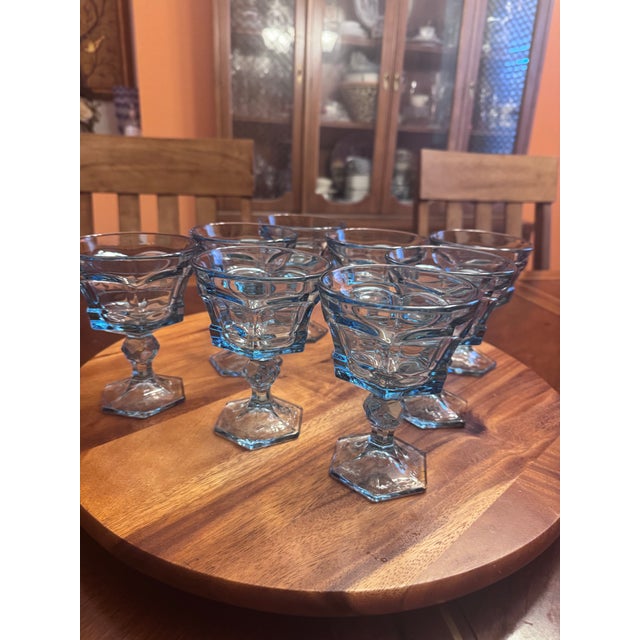 1980s 1980s Fostoria Champagne /Tall Sherbet Glasses a Set of 8 For Sale - Image 5 of 5