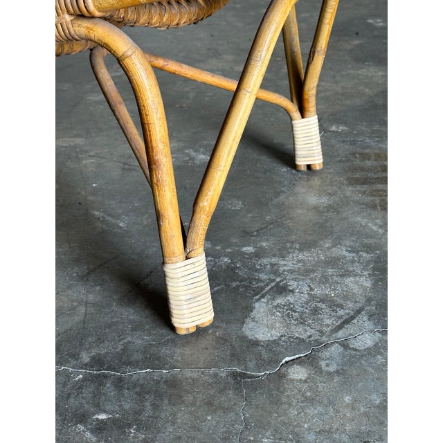1950s Scandinavian Bamboo Chair Attributed to Tove Kindt Larsen For Sale - Image 11 of 11