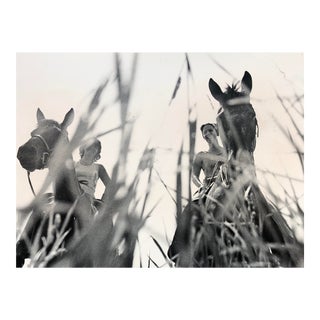 1977 John Pietras Equestrian Black & White Photograph For Sale