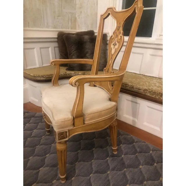 Henredon 1990s Henredon Dining Chairs With Armrests - A Pair For Sale - Image 4 of 10