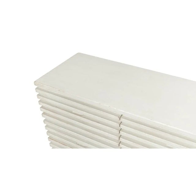 Antique White Trapezoid Commode For Sale - Image 4 of 7