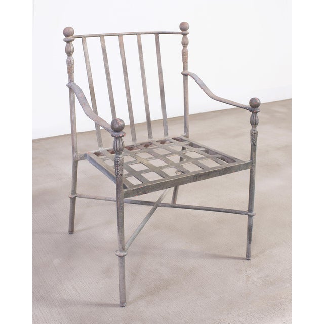 Set of Four Michael Taylor Montecito Garden Dining Armchairs For Sale In Sacramento - Image 6 of 18