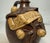 Antique Handmade Figural Calvados French Stoneware Pottery Decanter Flask For Sale - Image 10 of 15