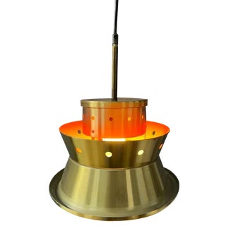 Space Age Hanging Lamp in Metalic from Doria Leuchten For Sale