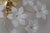 Glass Austrian White Murano Flowered Glass Hanging Lamp, 1990s For Sale - Image 7 of 18