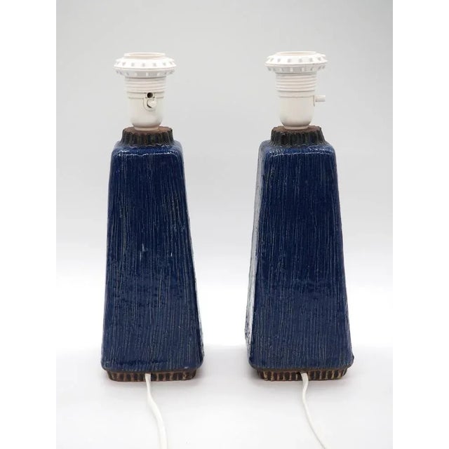 Pair of Table Lamps for Fischer Stengods, 1970s For Sale - Image 10 of 14