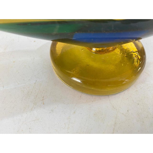 Art Glass Ashtray in Venice Gondola Shaped Italy, 1970 For Sale - Image 4 of 14