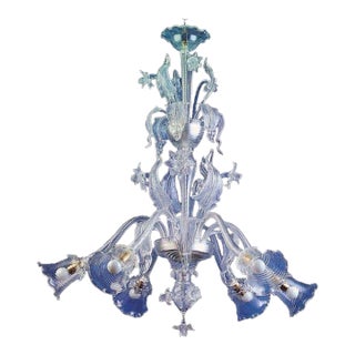 Zanchi Murano - 8 - Light Venetian Chandelier For Sale