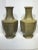 Pair of impressive 20 3/4 inch tall Chinese ceramic vases with green tea dust glazed finish. Each in excellent condition....