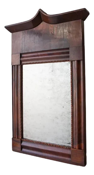 Antique French Mirror in Mahogany, 1820s
