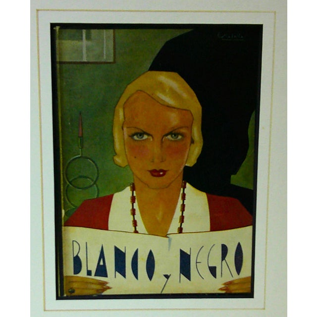 Art Deco Early 20th Century Original Art Deco Front Covers of Blanco Y Negro Magazines - Set of 2 For Sale - Image 3 of 3