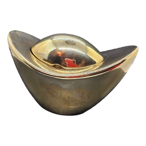Vintage Ingot Gold Cb2 Candy Dish