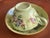 Porcelain Cup Set with Hand Painted Floral Motifs, France, 1920s, Set of 2 For Sale - Image 10 of 11