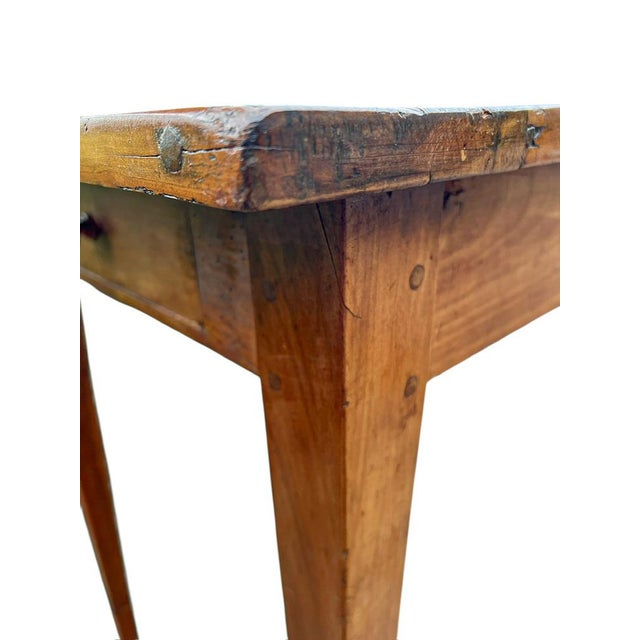 Late 19th Century French Cherry Wood Farmhouse Dining Table, 1890s For Sale - Image 16 of 18
