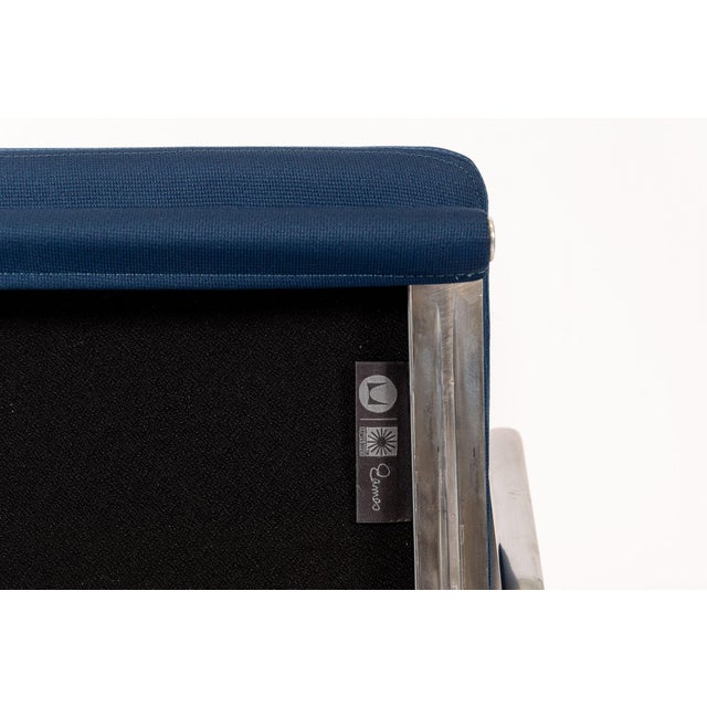 Herman Miller Eames Tall Navy Blue Fabric Desk Chair Soft Pad For Sale - Image 10 of 16
