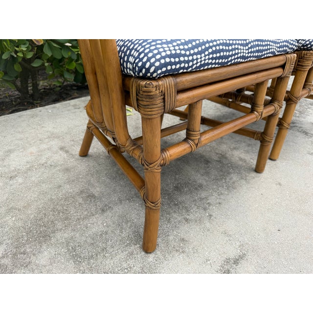Vintage Pagoda Back Rattan Armchairs – A Pair For Sale - Image 13 of 16