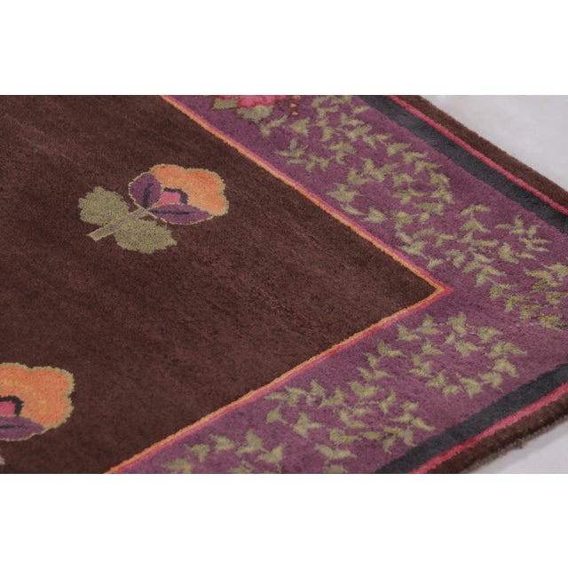 Modern Rug & Kilim’s Modern Classics "Sipahi" Pictorial Runner Rug in Mahogany and Red For Sale - Image 3 of 9