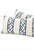 Pair of Kravet Blue Bamboo Lattice Lumbar Pillows For Sale In Miami - Image 6 of 6