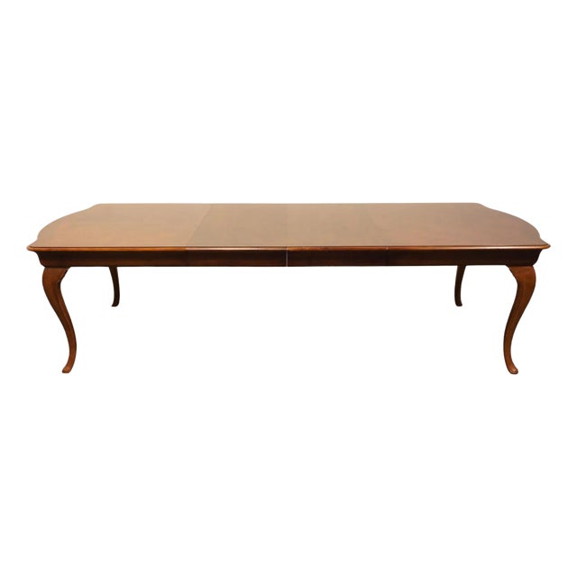 Thomasville Furniture King Street Collection Cherry Contemporary Traditional 114" Dining Table 42621-752 For Sale