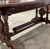 Antique Renaissance Revival Carved Walnut Library Table / Writing Desk — Leather Top For Sale In Atlanta - Image 6 of 8