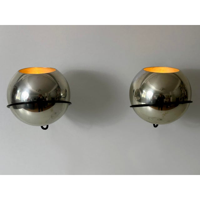 Model 232/G Spherical Sconces by Gino Sarfatti for Arteluce, Italy, 1961, Set of 2 For Sale - Image 11 of 18
