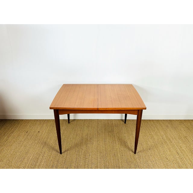 Mid-Century Modern Scandinavian Teak Dining Table with Butterfly Extension, 1960 For Sale - Image 3 of 18