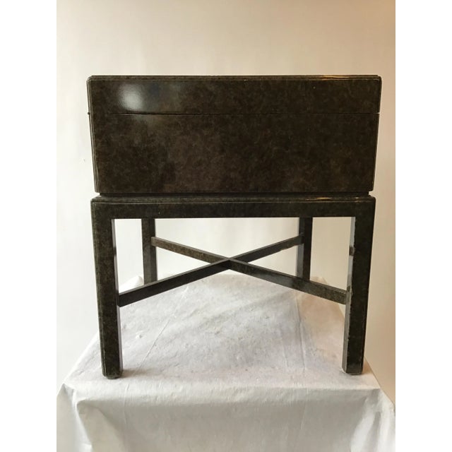 1980s 1980s Trunk on Base Side Table For Sale - Image 5 of 11