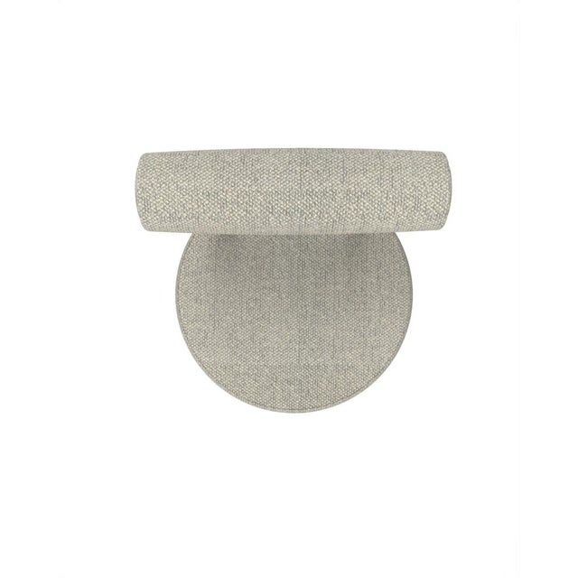 Contemporary Moca Chair in Safire 08 Fabric and Smoked Oak by Studio Rig for Collector For Sale - Image 3 of 7