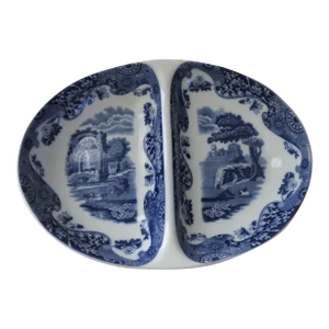 Early 21st Century Spode Blue Italian Divided Serving Dish