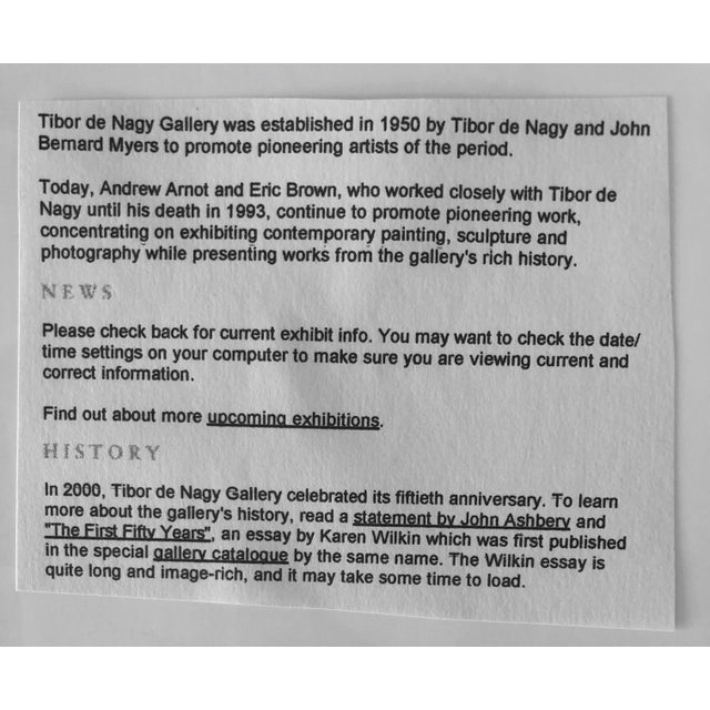 Fred McDarrah, Vintage Silver Gelatin Photograph Tibor de Nagy Portrait Photo NYC Gallery, 1960 For Sale - Image 4 of 5