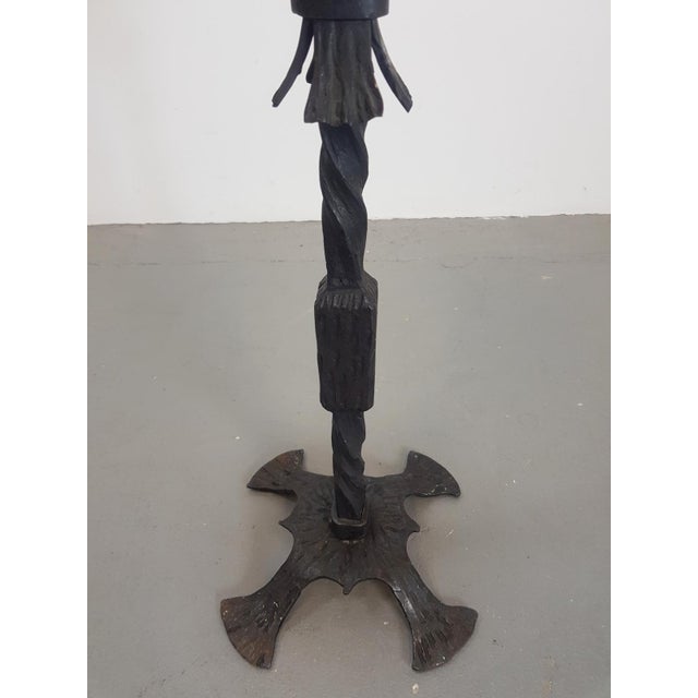 Brutalist Cast Iron Candleholder, Germany, 1960s For Sale - Image 6 of 9