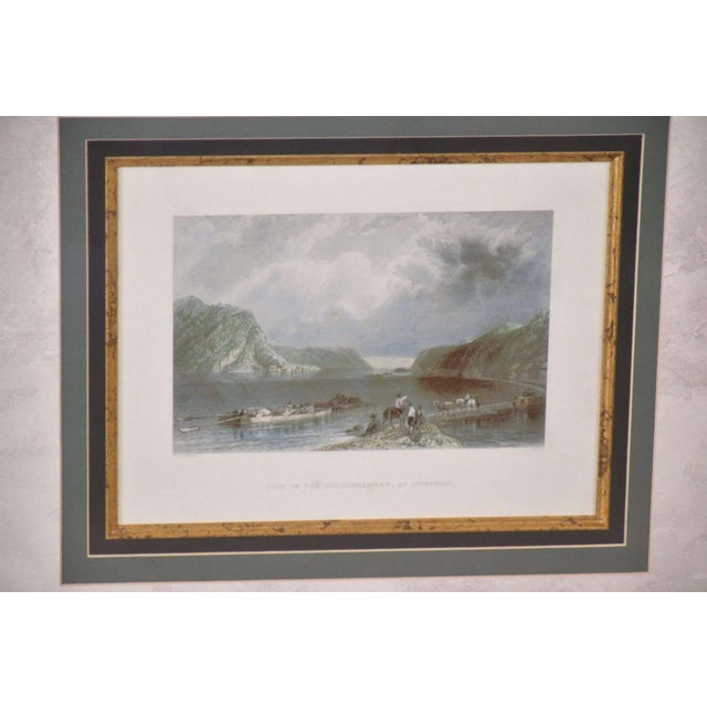 Bring classic early American heritage into your space with this authentic 19th-century steel engraving titled "View on the...