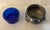 Metal Vintage Silverplate & Cobalt Glass Footed Salt Cellar / Decorative Vanity Bowl For Sale - Image 7 of 12