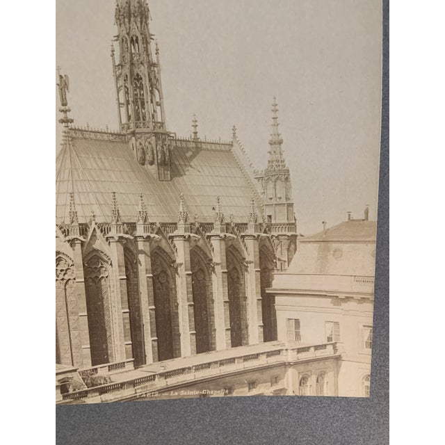 Antique Paris France La Seinte-Chapelle Photo For Sale - Image 4 of 5