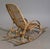 French Wicker Rattan Rocking Chair - 42.5 in tall x 22.5 x 55 with a seat height of 16.5 inches